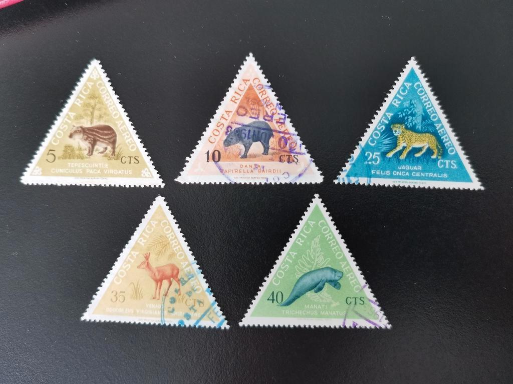 Costa Rica 1963 - wilde dieren, Ophalen of Verzenden, Gestempeld, Midden-Amerika