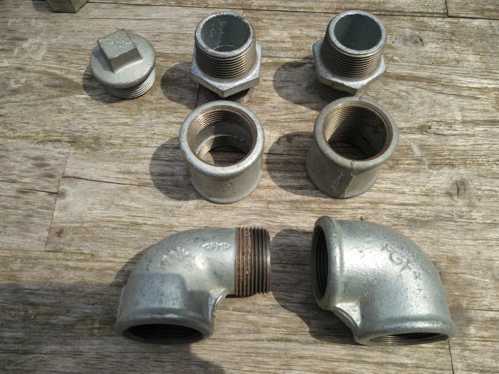 Pièces plomberie galva 3/4 à 1'1/4, Bricolage & Construction, Sanitaire, Enlèvement