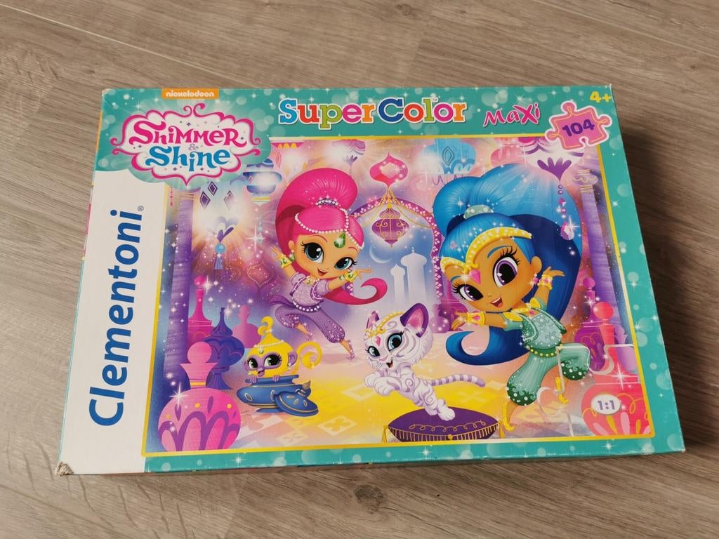 Puzzel Shimmer & Shine 104 stukjes, Ophalen of Verzenden, Gebruikt, Puzzelen