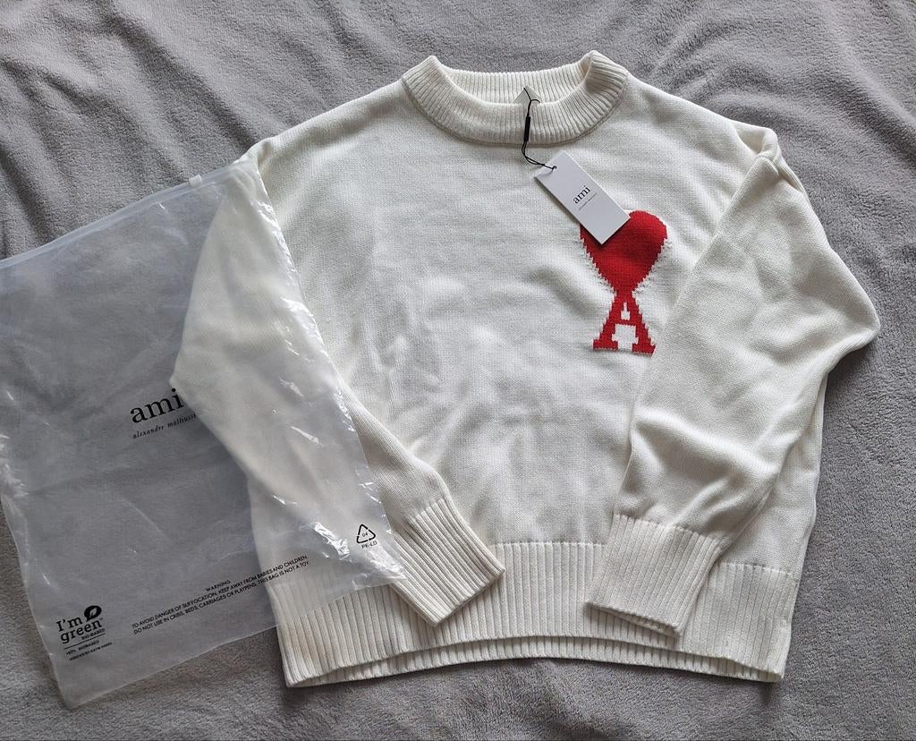 Pull blanc AMI Paris, Enlèvement ou Envoi