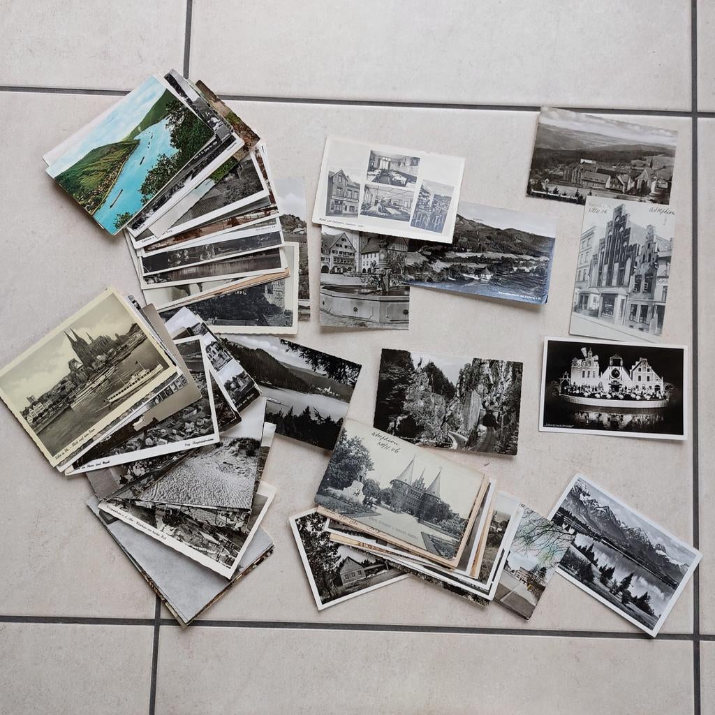 Lot van  72 oude postkaarten van Duitsland. Diverse regio's., Ophalen of Verzenden, Duitsland