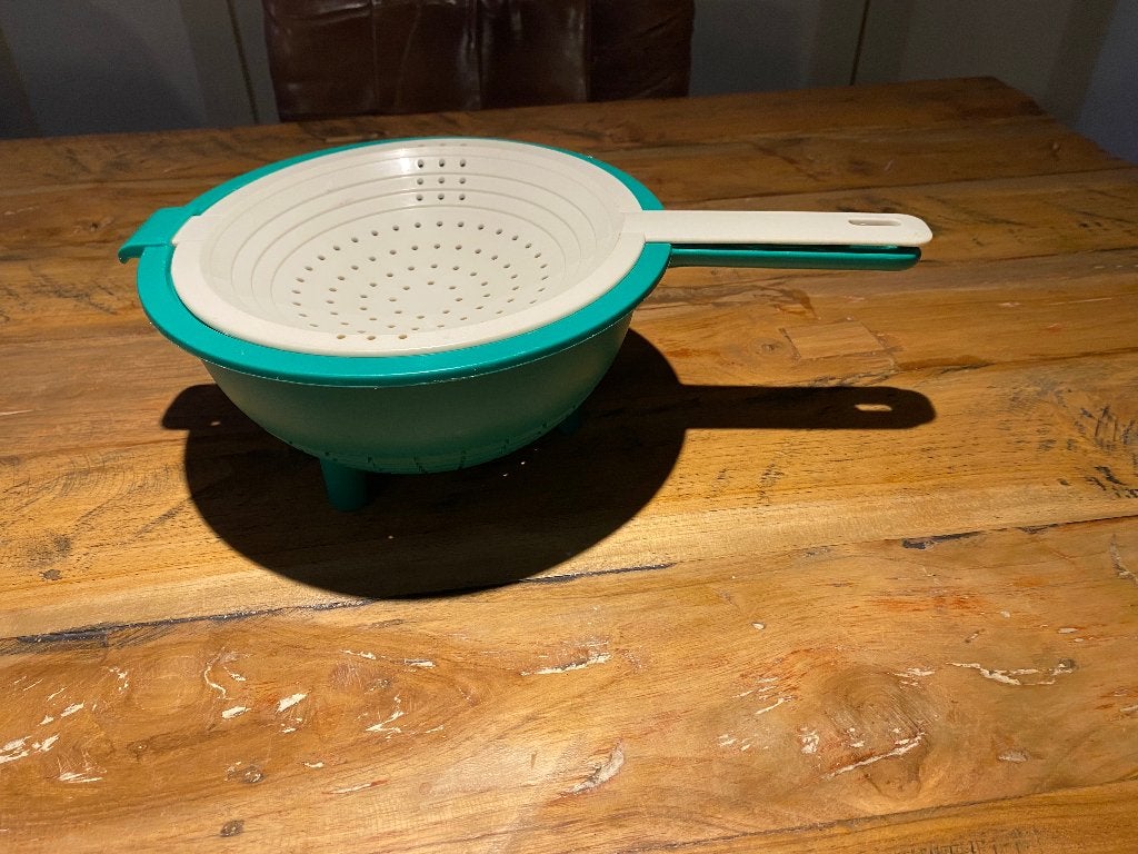 Tupperware dubbele vergiet, Huis en Inrichting, Keuken | Tupperware, Ophalen of Verzenden