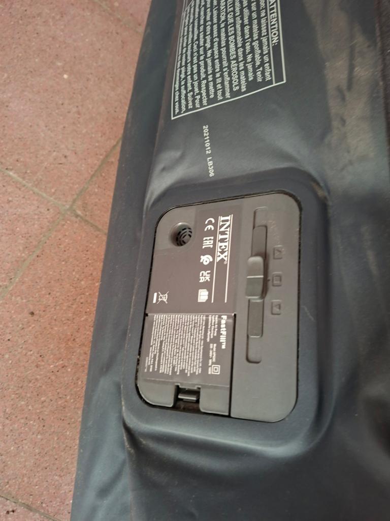 Intex tweepersoonsluchtmatras, Ophalen