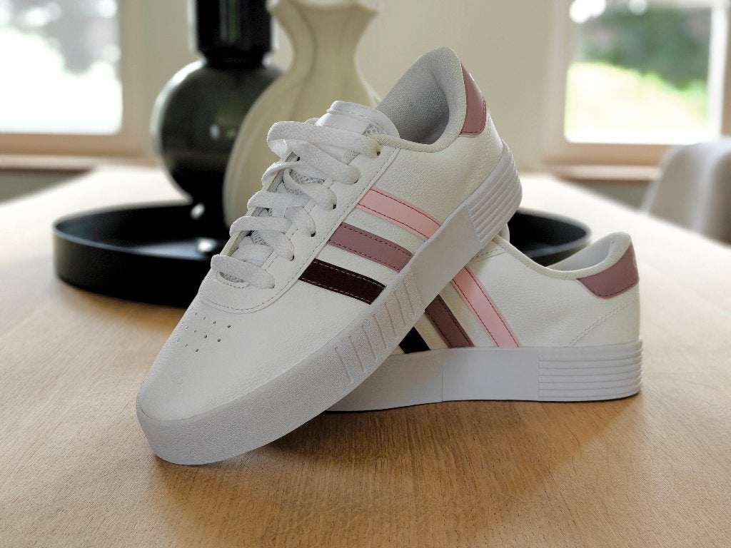 Adidas Court Bold sneakers - Maat 37 1/3 - Wit/Roze/paars, Kleding | Dames, Adidas, Wit, Nieuw, Ophalen of Verzenden