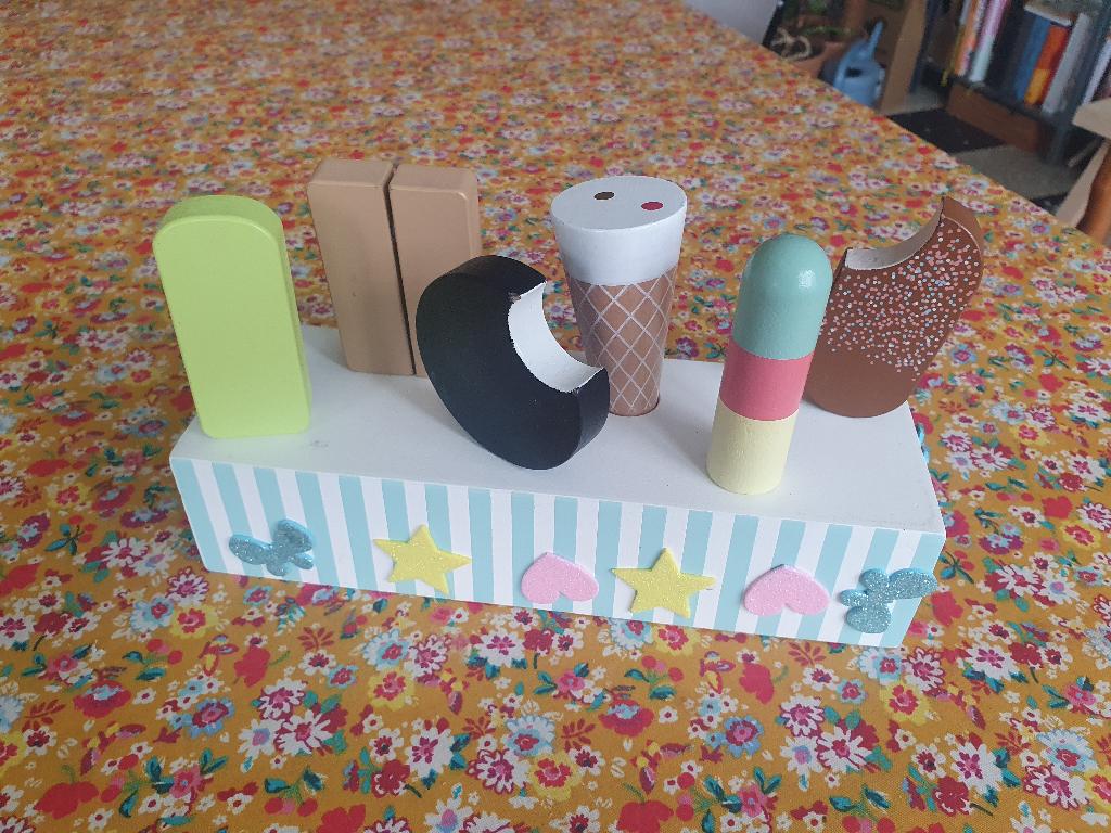 Jouets en bois – vendeur des glaces, Enlèvement ou Envoi, Utilisé, Bois, Jouer à la cuisine