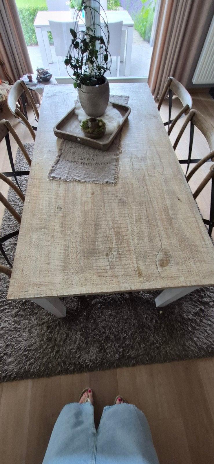 Eetkamertafel Riviera Maison, Ophalen, Eikenhout