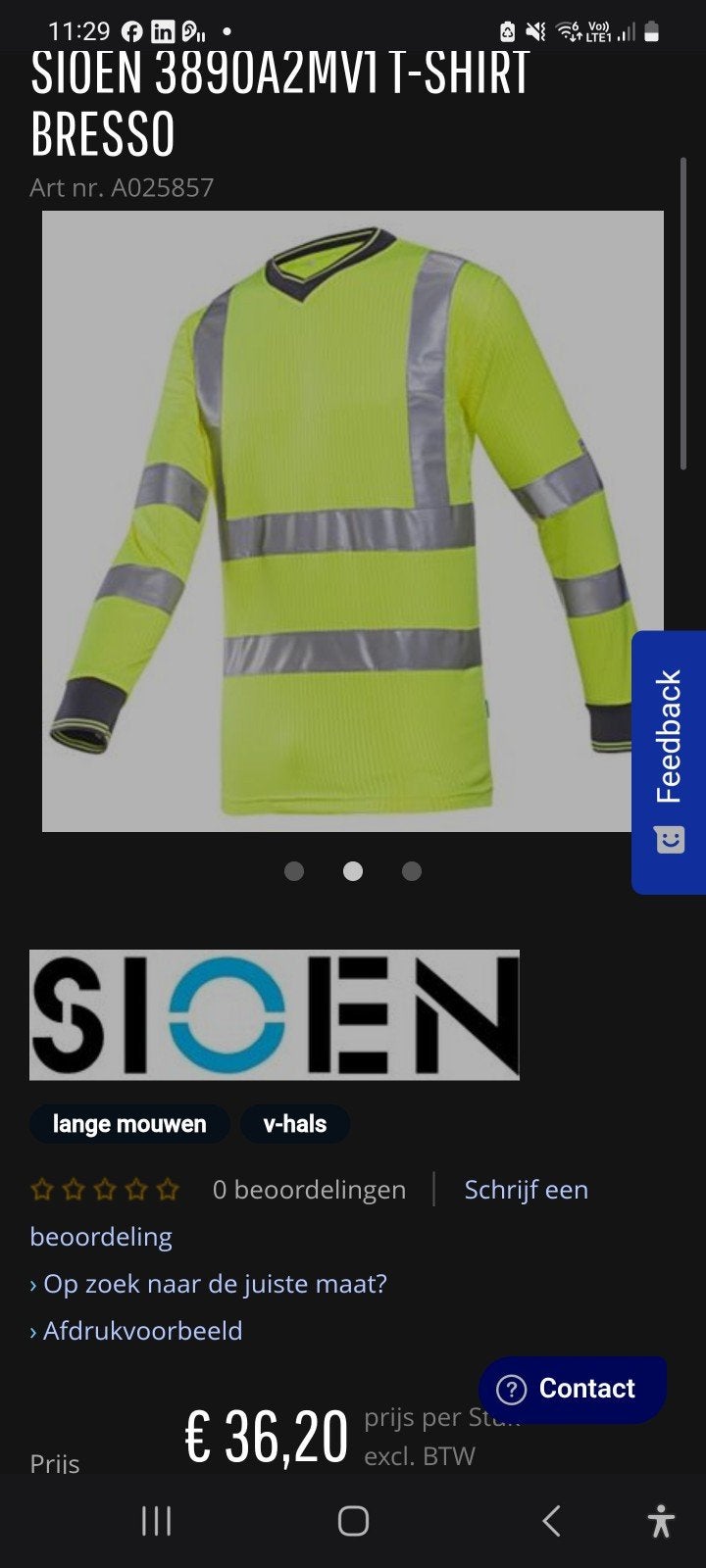 fluo shirt - high vis fiets shirt, Caravans en Kamperen, Tenten, Ophalen