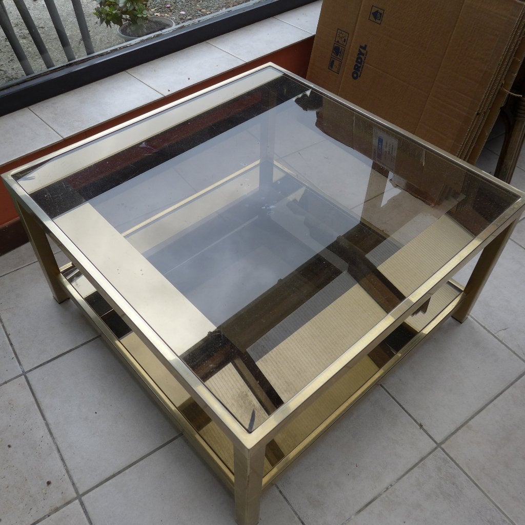 Salontafel vintage, Huis en Inrichting, Tafels | Salontafels, Ophalen, Gebruikt, 50 tot 100 cm, Eind jaren 70/begin jaren 80