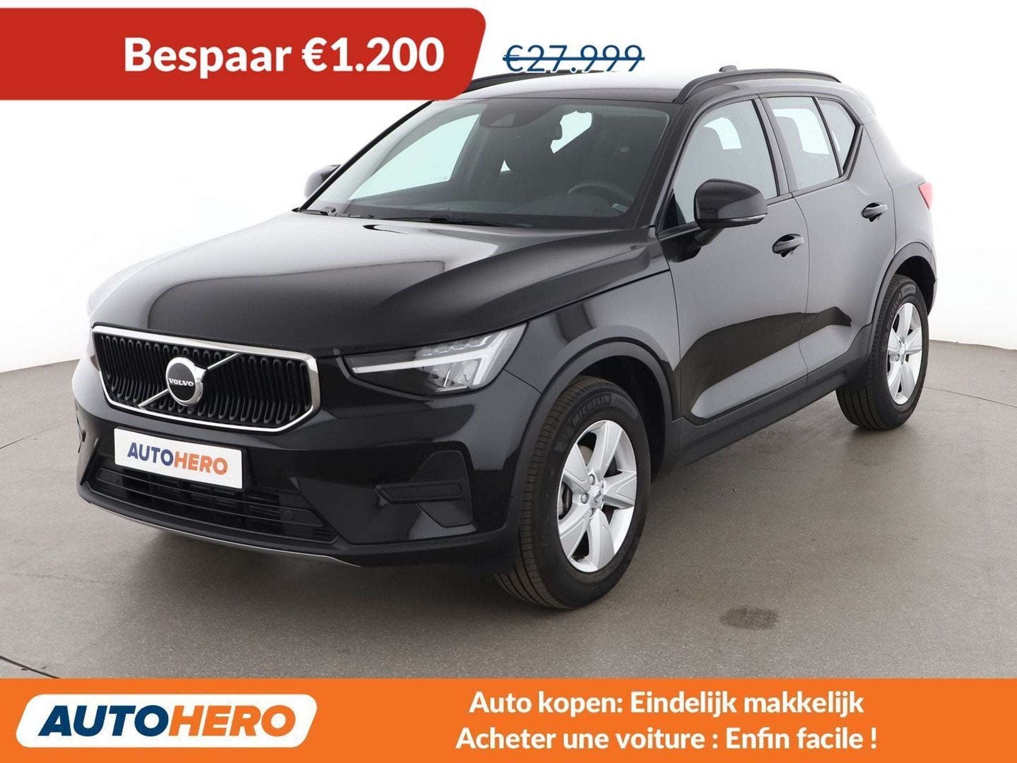 Volvo XC40 1.5 T2 Essential 2WD (bj 2024, automaat), Auto's, Stof, Gebruikt, Zwart, 95 kW