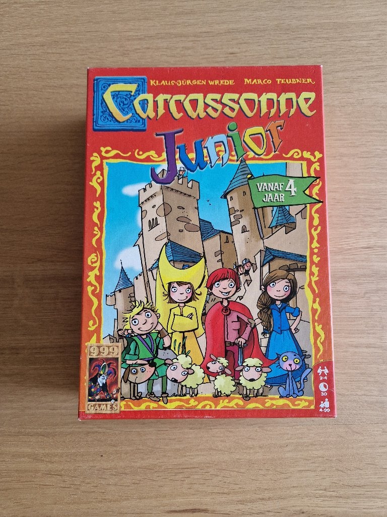 carcassonne junior, Hobby en Vrije tijd, Drie of vier spelers, Ophalen, Zo goed als nieuw, 999 Games
