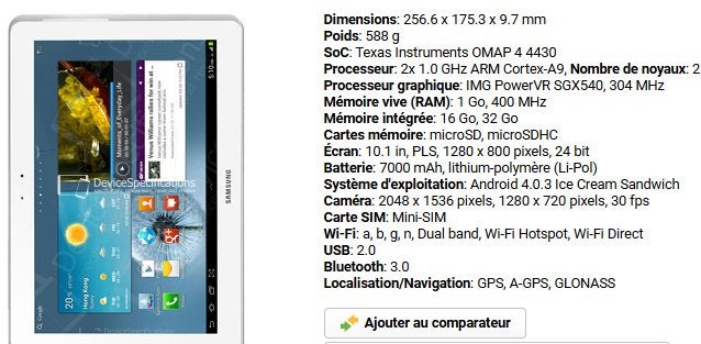 Tablette Samsung Galaxy Tab2 10.1, Tab 10 A2, Reconditionné, Enlèvement, Samsung Galaxy Tab