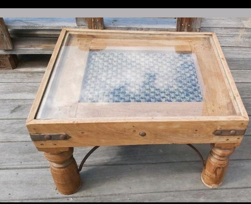 Salontafel : Stijl :India koloniale, Ophalen, Gebruikt, 50 tot 100 cm, 50 tot 100 cm