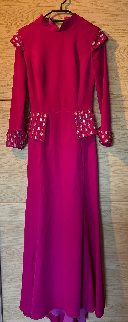 Robe de soirée, Kleding | Dames, Jurken, Verzenden, Zo goed als nieuw, Modanisa, Roze