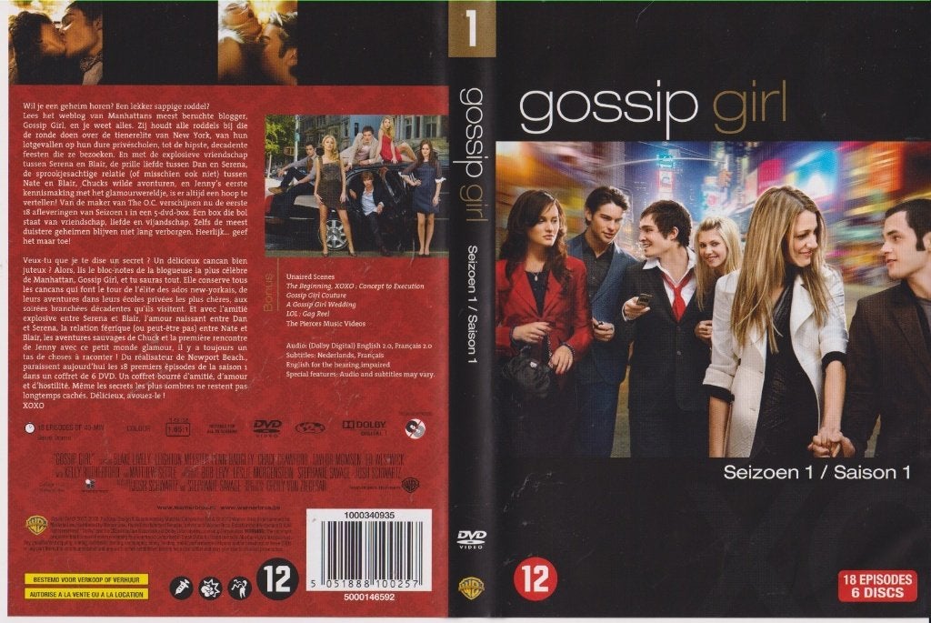 Gossip girl seizoen 1, 2 (deel 2), 3(deel2), 4 (deel 2) & 5, Engels, Nederlands, Drama, Ophalen of Verzenden