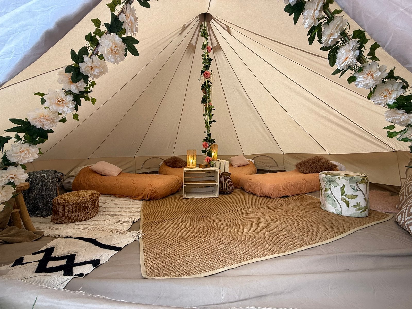 Glamping tent in eigen tuin!, Caravans en Kamperen, Ophalen, Zo goed als nieuw