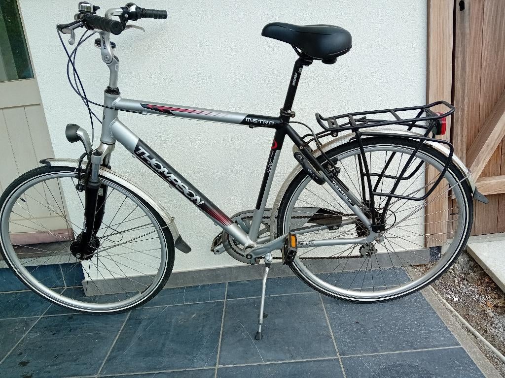 Herenfiets Thompson Metro in nieuwstaat maat 54, Velgrem, Versnellingen, Zo goed als nieuw, 53 tot 57 cm