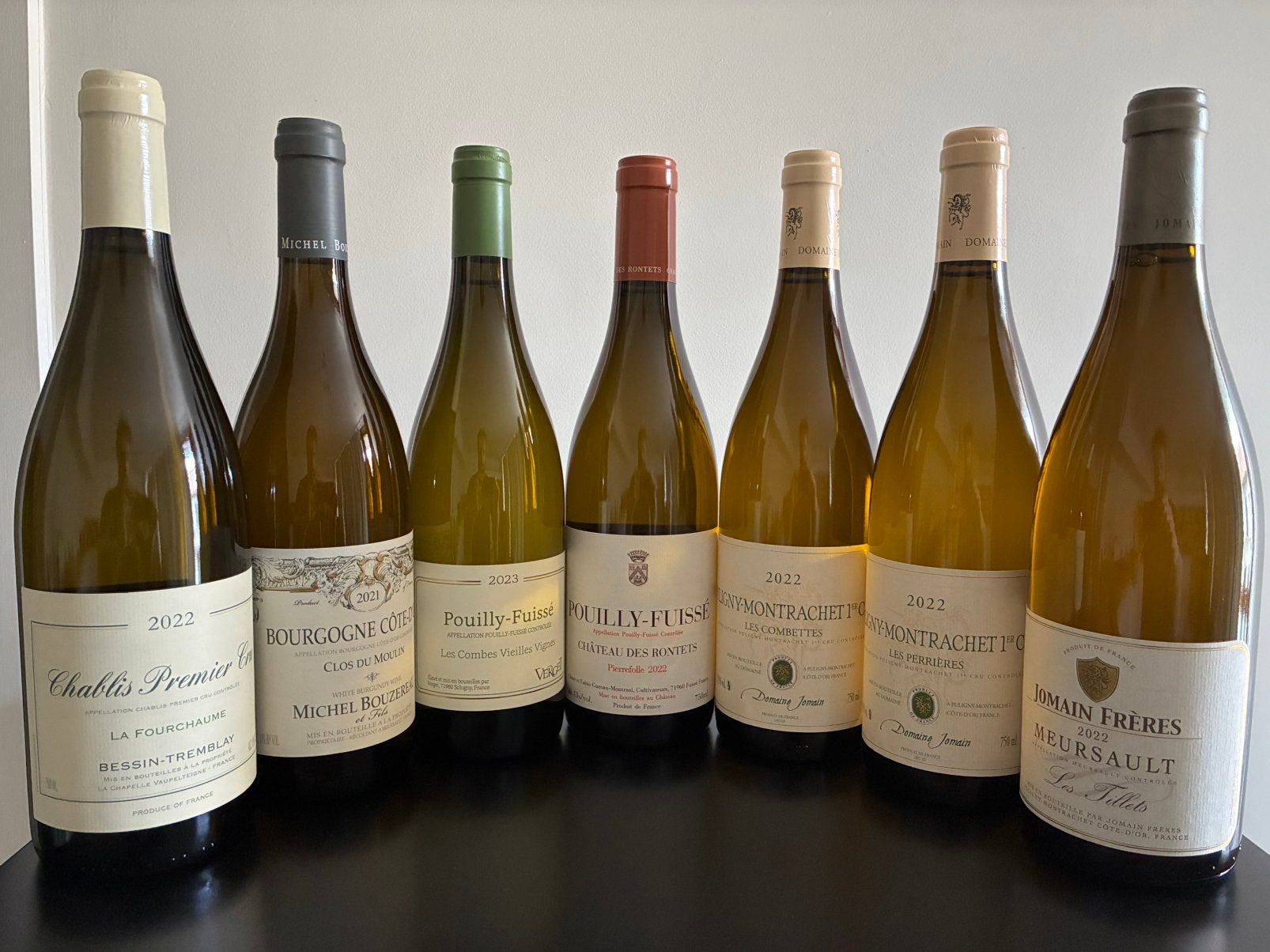 Prachtige set witte bourgogne 7x75cl, Verzamelen, Wijnen, Ophalen of Verzenden, Nieuw, Witte wijn