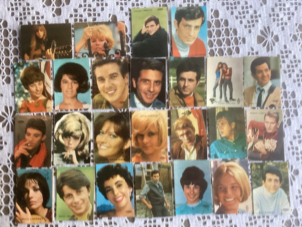 44 prenten chromos vedetten SAMO chips SUZY wafels, Verzamelen, Ophalen of Verzenden, Gebruikt