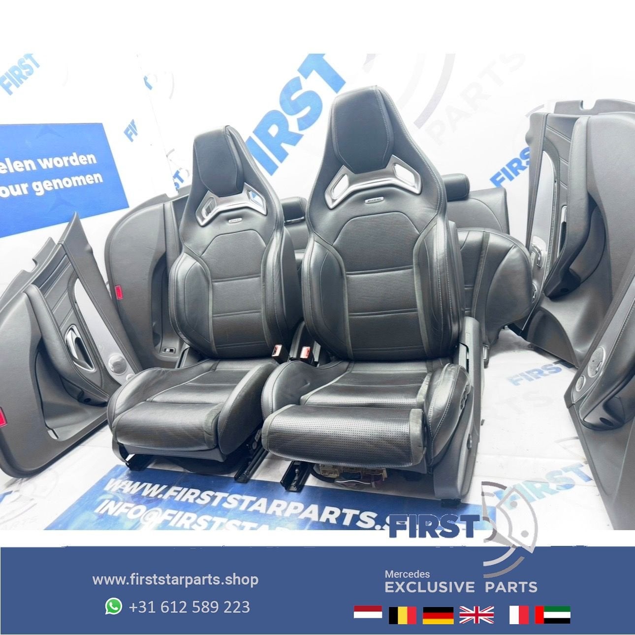 W205 C63 AMG interieur Mercedes SCHAALSTOELEN C63S stoelen C, Gebruikt, -, Ophalen of Verzenden, -