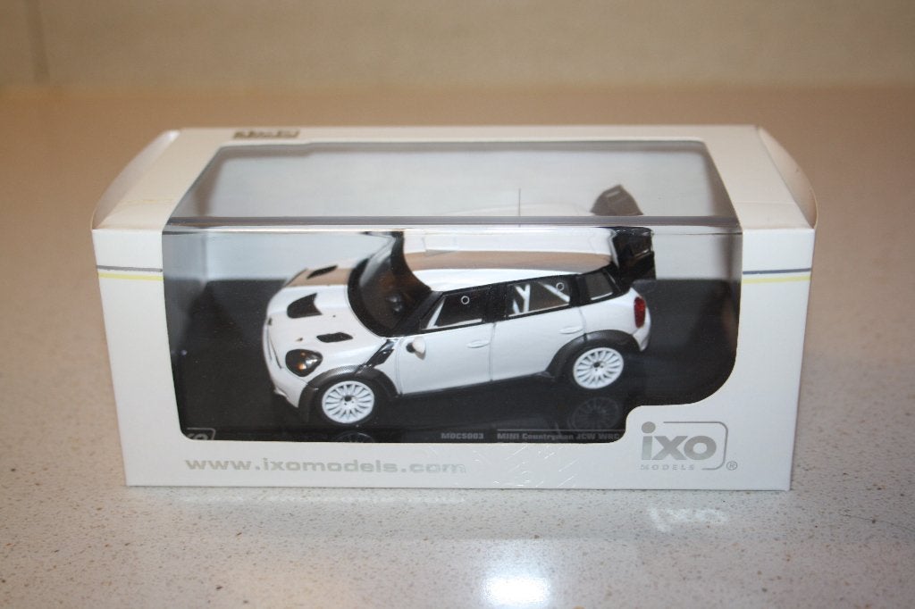 1:43 IXO MINI Countryman JCW WRC rally spec wit. Limited., Hobby en Vrije tijd, Modelauto's | 1:43, Ophalen of Verzenden, Nieuw