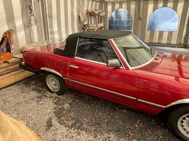 Mercedes Benz 380 SL R107 Roadster Red + Beige Leder 1985, foto 8