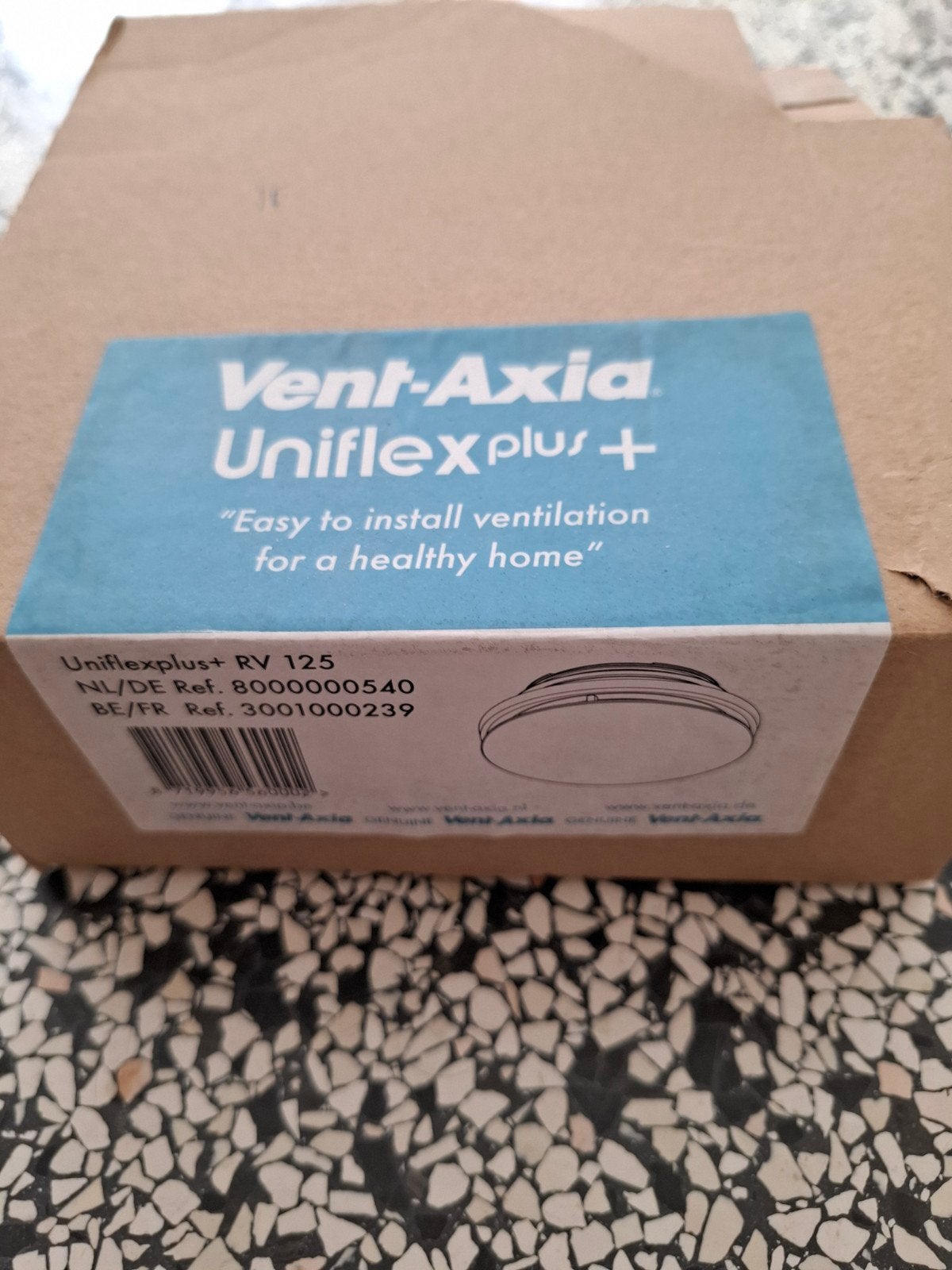 Ventiel ventilatie Vent-axia, Enlèvement