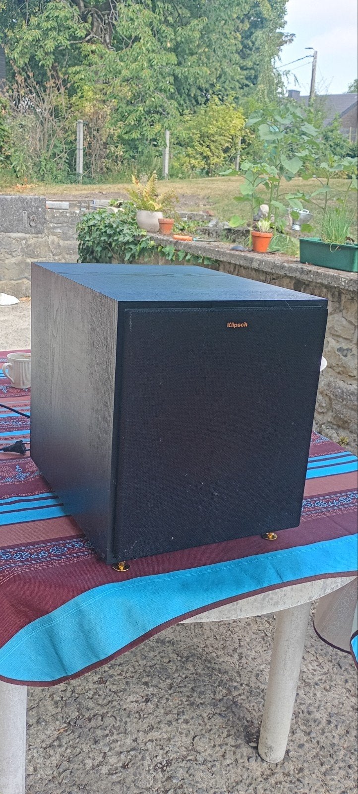 Klipsch R100sw, TV, Hi-fi & Vidéo, Enceintes, Utilisé, Subwoofer, 120 à 150 watts, Autres marques, Bass-reflex, Enlèvement