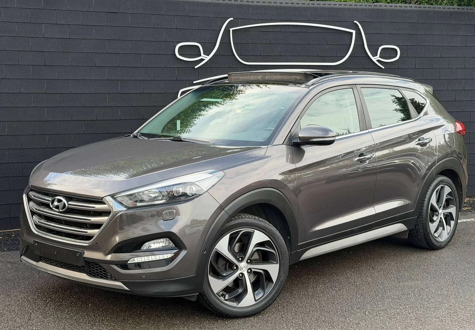 Hyundai Tucson 1.7 CRDi+BOITE AUTO+FULL OPTIONS+EURO 6B, Cuir, Achat, Entreprise, Noir