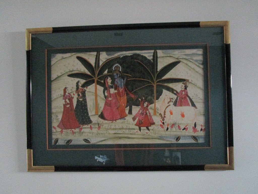 Peinture sur soie, Antiquités & Art, Enlèvement ou Envoi, Encadré, Fleurs