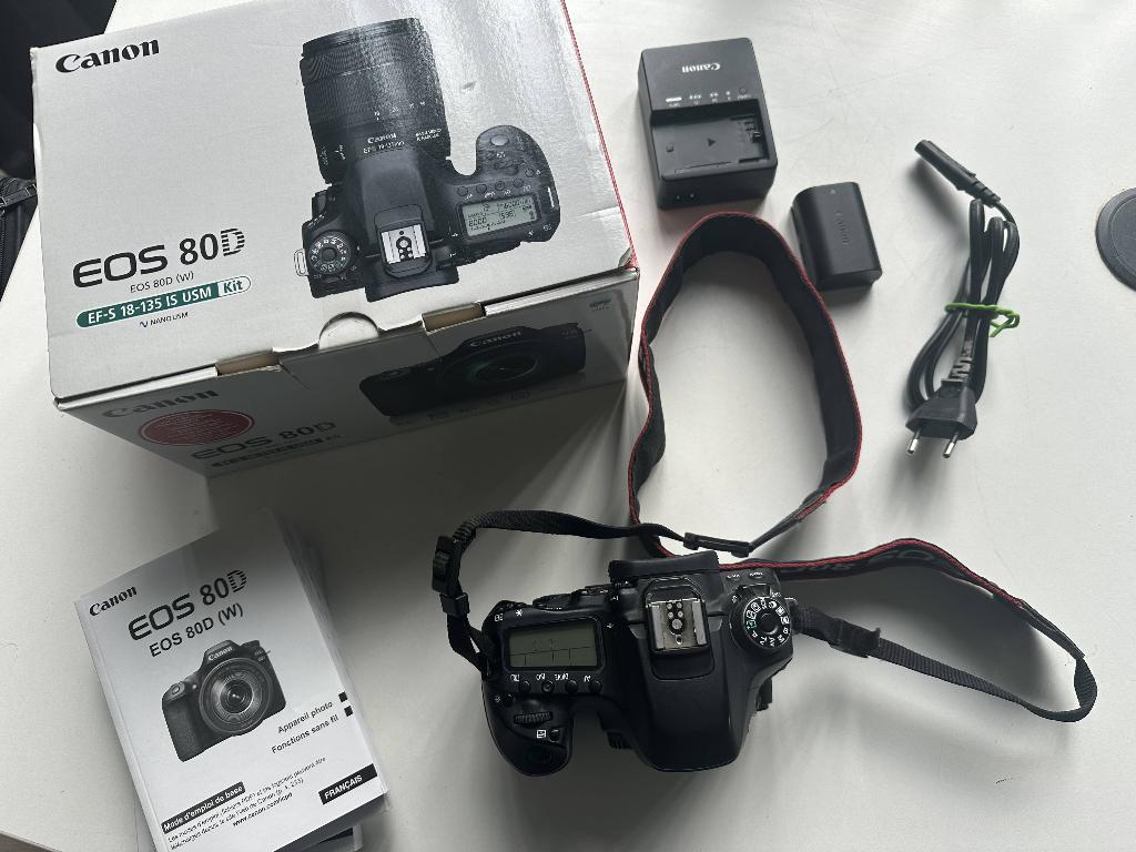Canon EOS 80d, Audio, Tv en Foto, Fotocamera's Digitaal, Ophalen, Gebruikt, Spiegelreflex, Canon