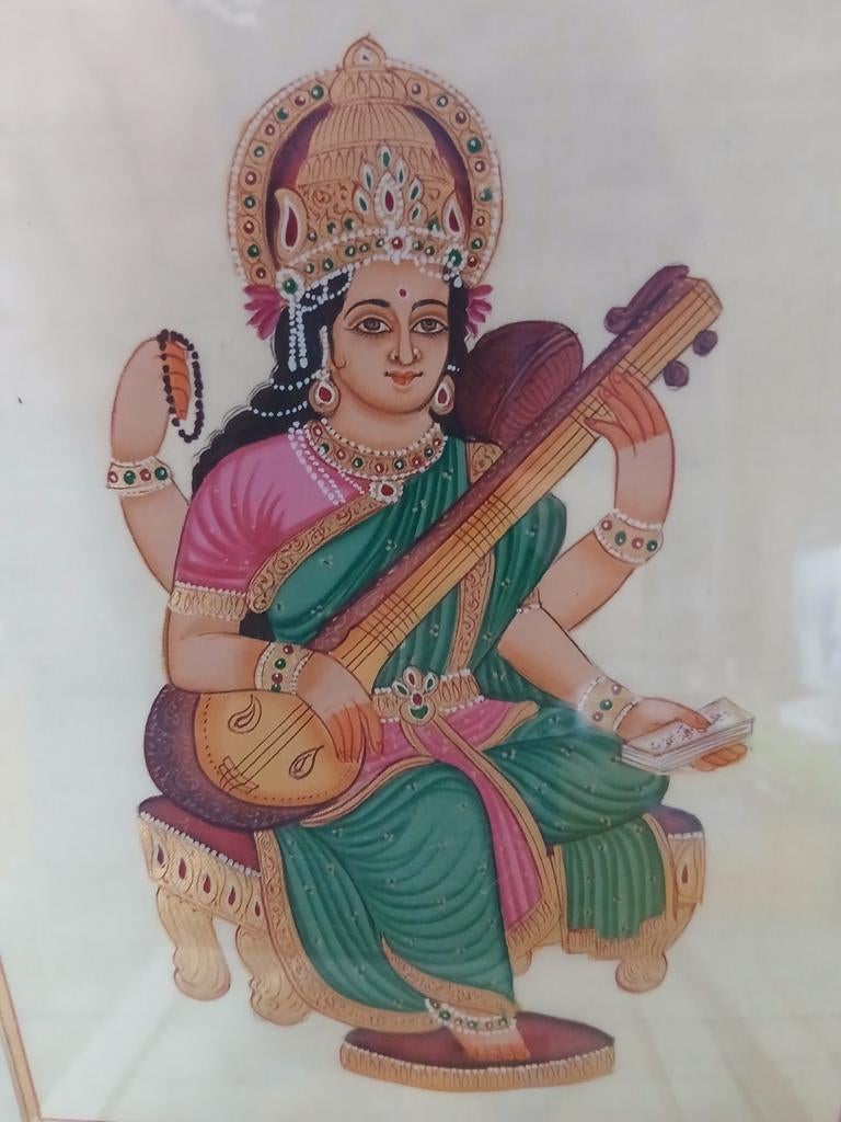 Schilderijen op zijde uit India, Ophalen