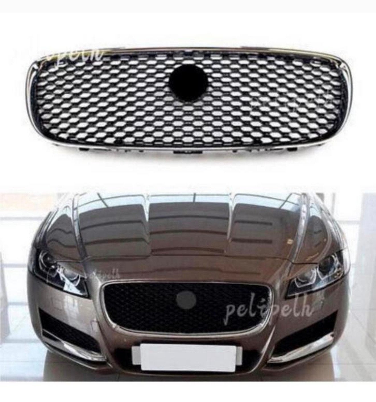 Jaguar XF XFR 2016-2020 grill grille chrome chroom zwart NEW, Auto diversen, Tuning en Styling, Ophalen of Verzenden