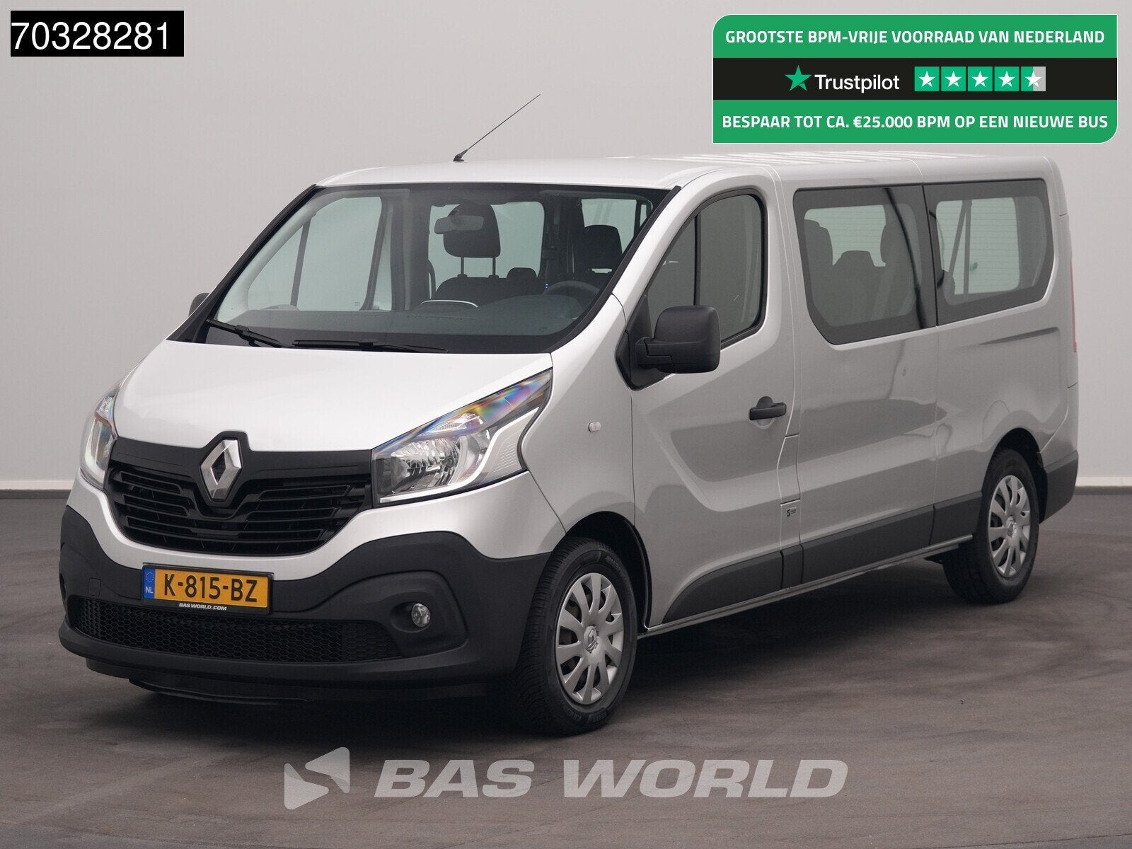 Renault Trafic 120pk Personenvervoer 9-Persoons Airco Cruise, Argent ou Gris, Achat, Euro 6, Entreprise