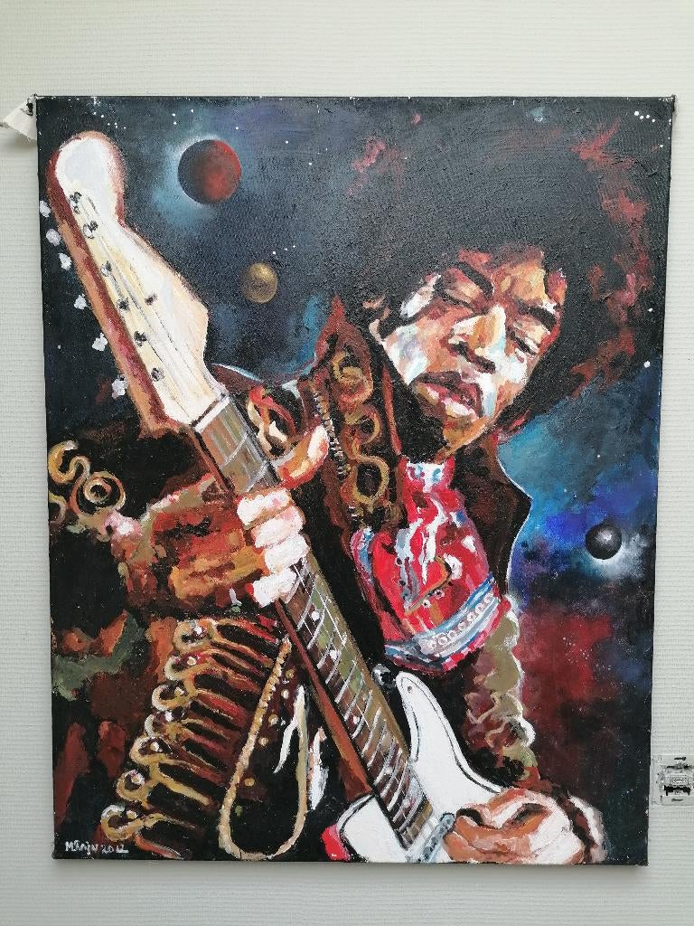 Jimi Hendrickx ,originele schilderij op canvas, Ophalen