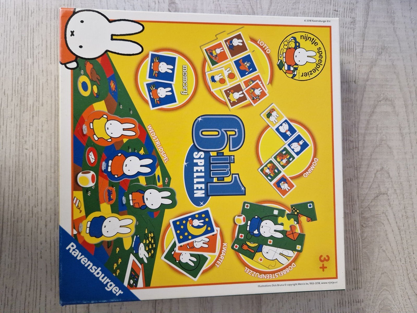Nijntje - eerste gezelschapsspellen 6-in-1, Kinderen en Baby's, Speelgoed | Kinderpuzzels, Ophalen of Verzenden