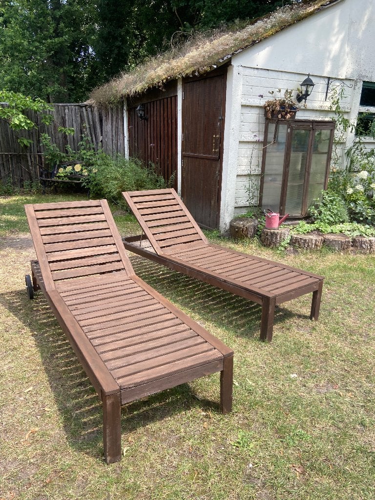 ligbed2x IKEA ÄPPLARÖ ligbedden – gebruikt, Ophalen, Gebruikt, Hout, Verstelbaar