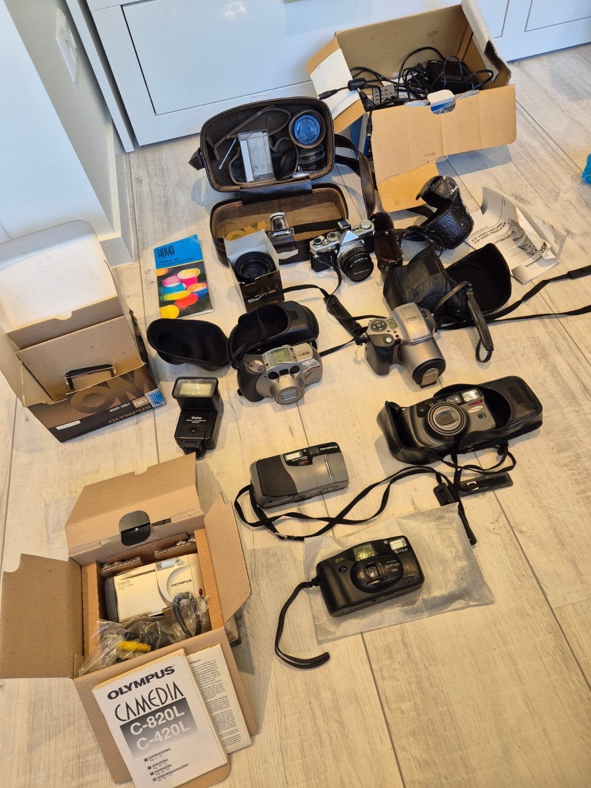 lot vintage cameras, Ophalen of Verzenden