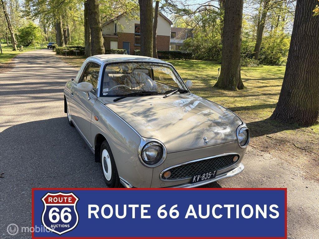 Nissan Figaro | 1991 | Route 66 Auctions, Auto's, Zwart, Bedrijf, Handgeschakeld, Overige carrosserie