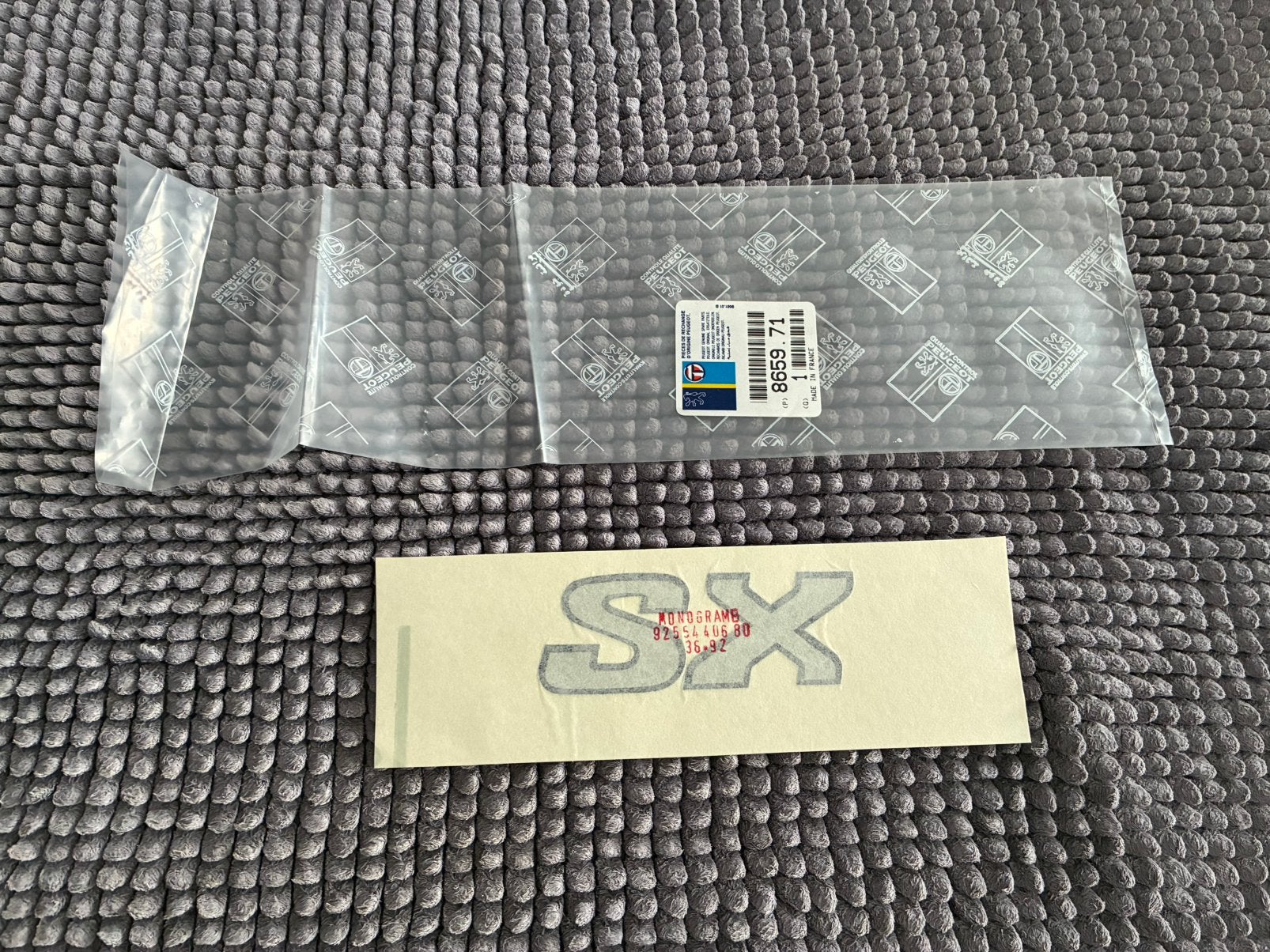 autocollant monogramme Peugeot 505 sx, Autos : Divers, Enlèvement