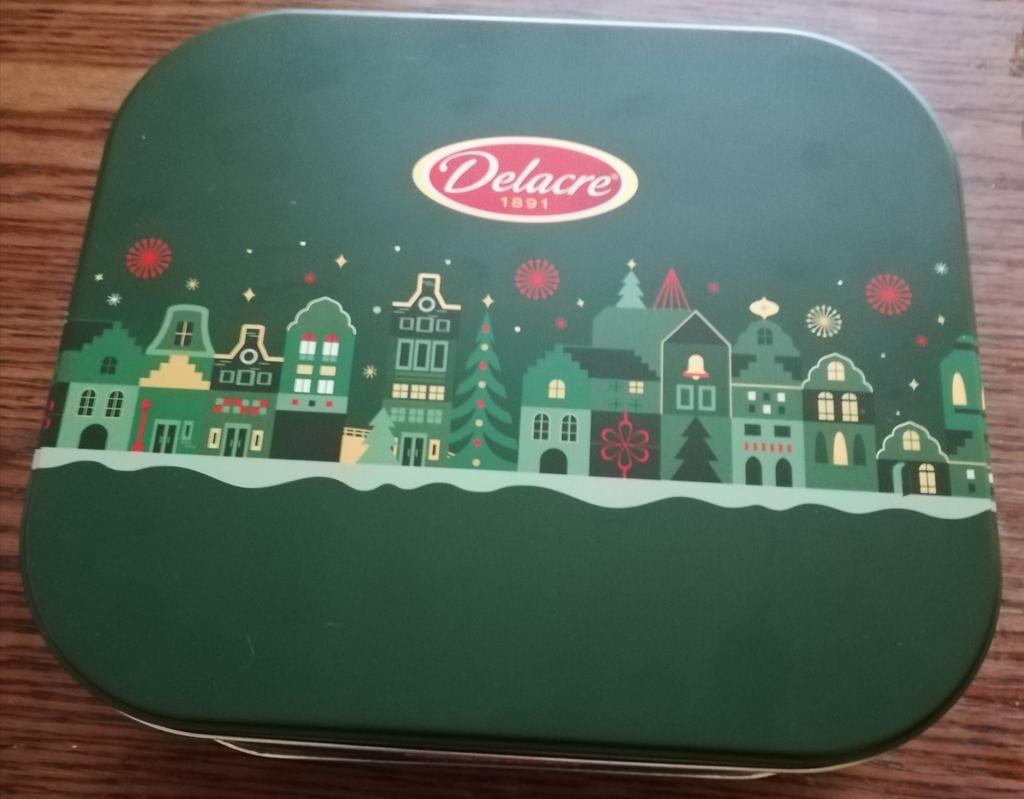 Boîte en métal publicitaire Delacre, Enlèvement ou Envoi, Comme neuf