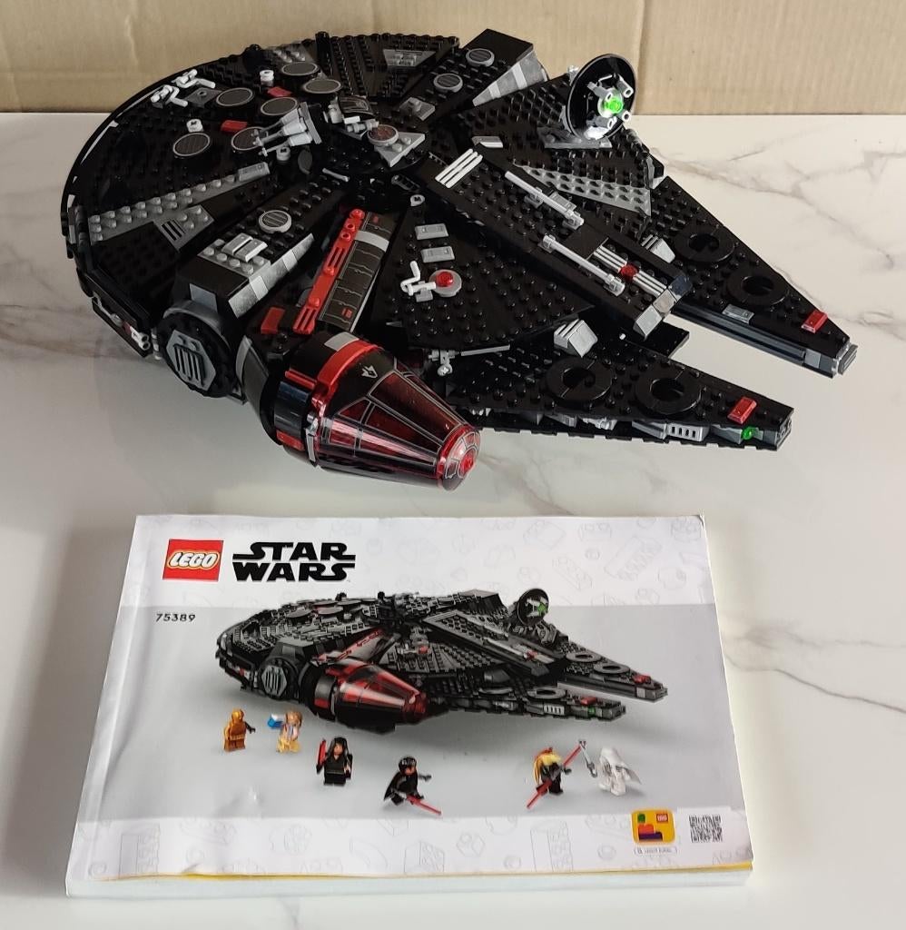 75389 LEGO Star Wars - Le Faucon Noir, Kinderen en Baby's, Speelgoed | Duplo en Lego, Gebruikt, Lego, Complete set, Ophalen of Verzenden