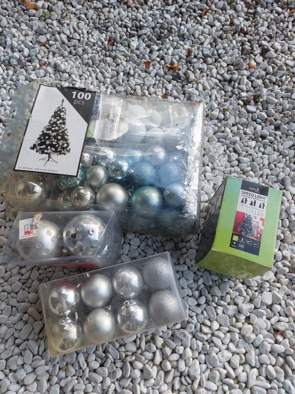 Kerstdecoratie, kerstballen + LED verlichting, Diversen, Ophalen, Nieuw