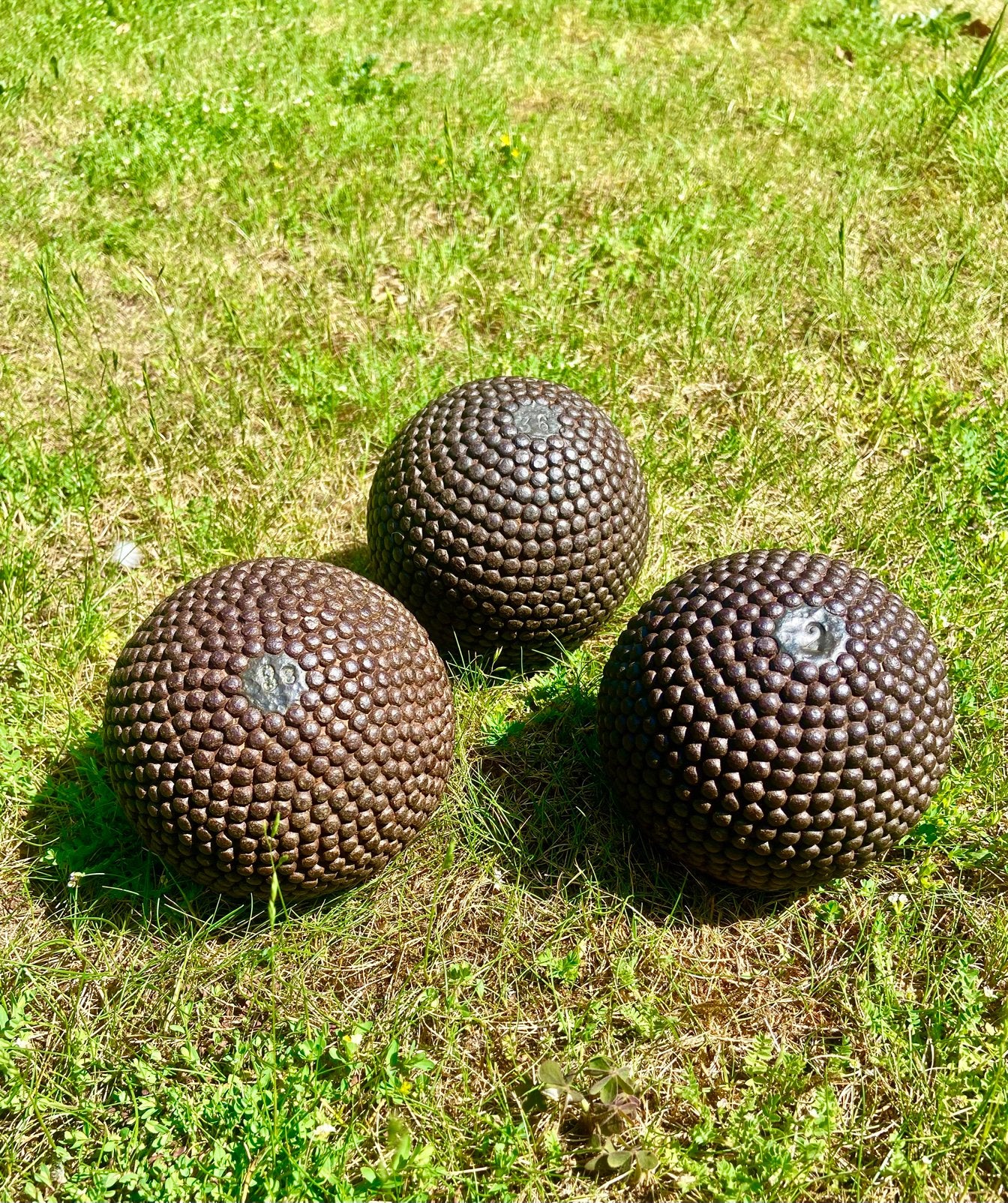 Antieke petanque / jeu de boules ballen, Antiek en Kunst, Antiek | Speelgoed, Ophalen of Verzenden