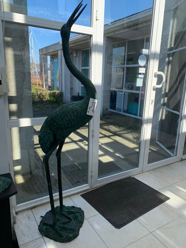 Bronzen tuinbeelden spuitfiguur, Tuin en Terras, Ophalen, Zo goed als nieuw, Overige materialen, Overige typen