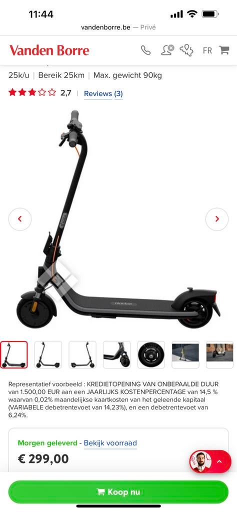 Ninebot e2 plus, Enlèvement, Comme neuf