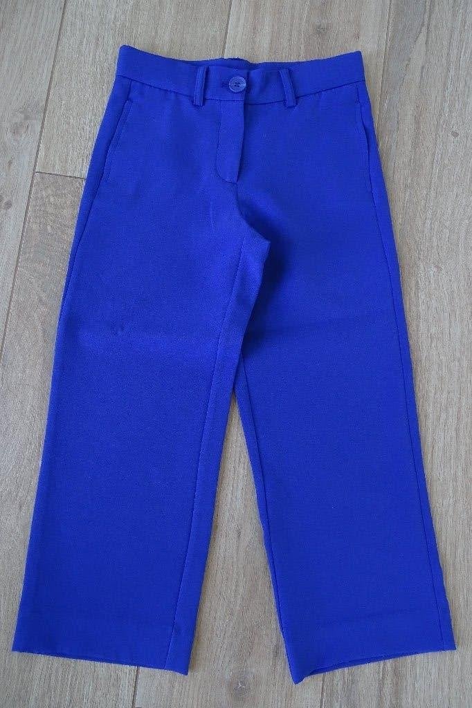 Geklede felblauwe zomerbroek ONLY maat 122, Meisje, Ophalen of Verzenden, Zo goed als nieuw, ONLY