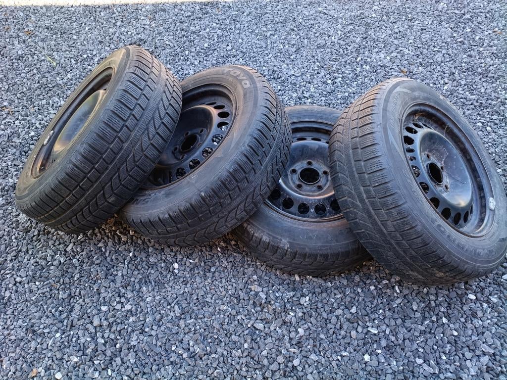 Winterbanden op velgen, Auto-onderdelen, Ophalen, Gebruikt, 15 inch, Banden en Velgen