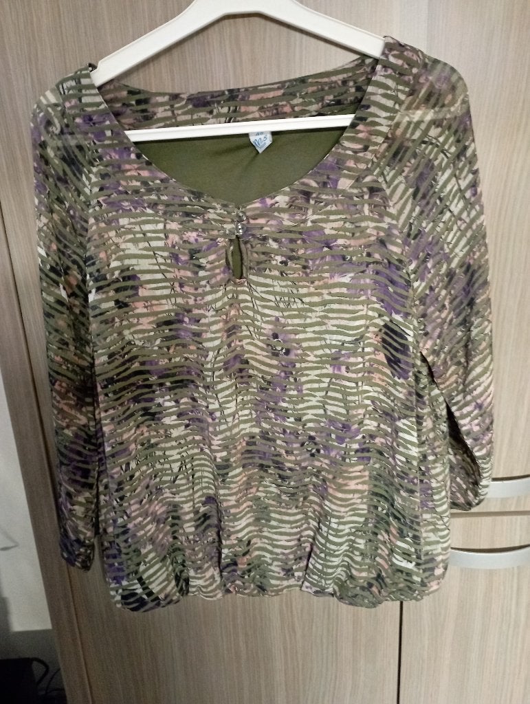 tof bloesje MS MODE mt 48 NIEUW, Kleding | Dames, Grote Maten, MS Mode, Ophalen of Verzenden, Nieuw, Blouse of Tuniek