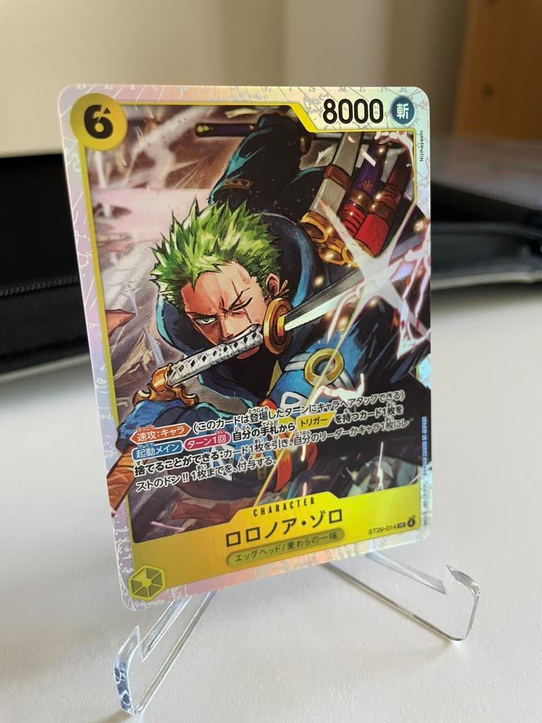 (JP) Roronoa Zoro (ST29-014) - NM, Hobby en Vrije tijd, Verzamelkaartspellen | Pokémon, Ophalen of Verzenden, Zo goed als nieuw