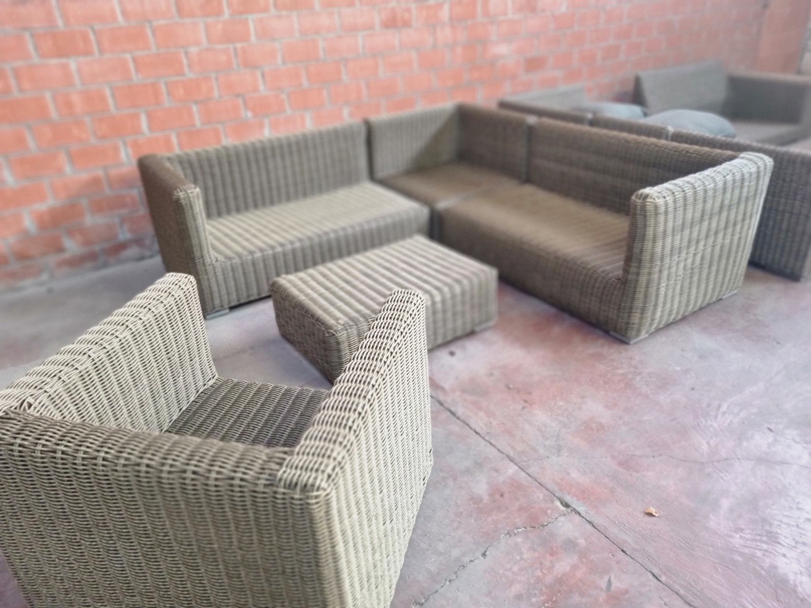 Prachtige loungeset GRATIS LEVERING, Tuin en Terras, Tuinsets en Loungesets, Ophalen, Gebruikt, Eettafel, 6 zitplaatsen